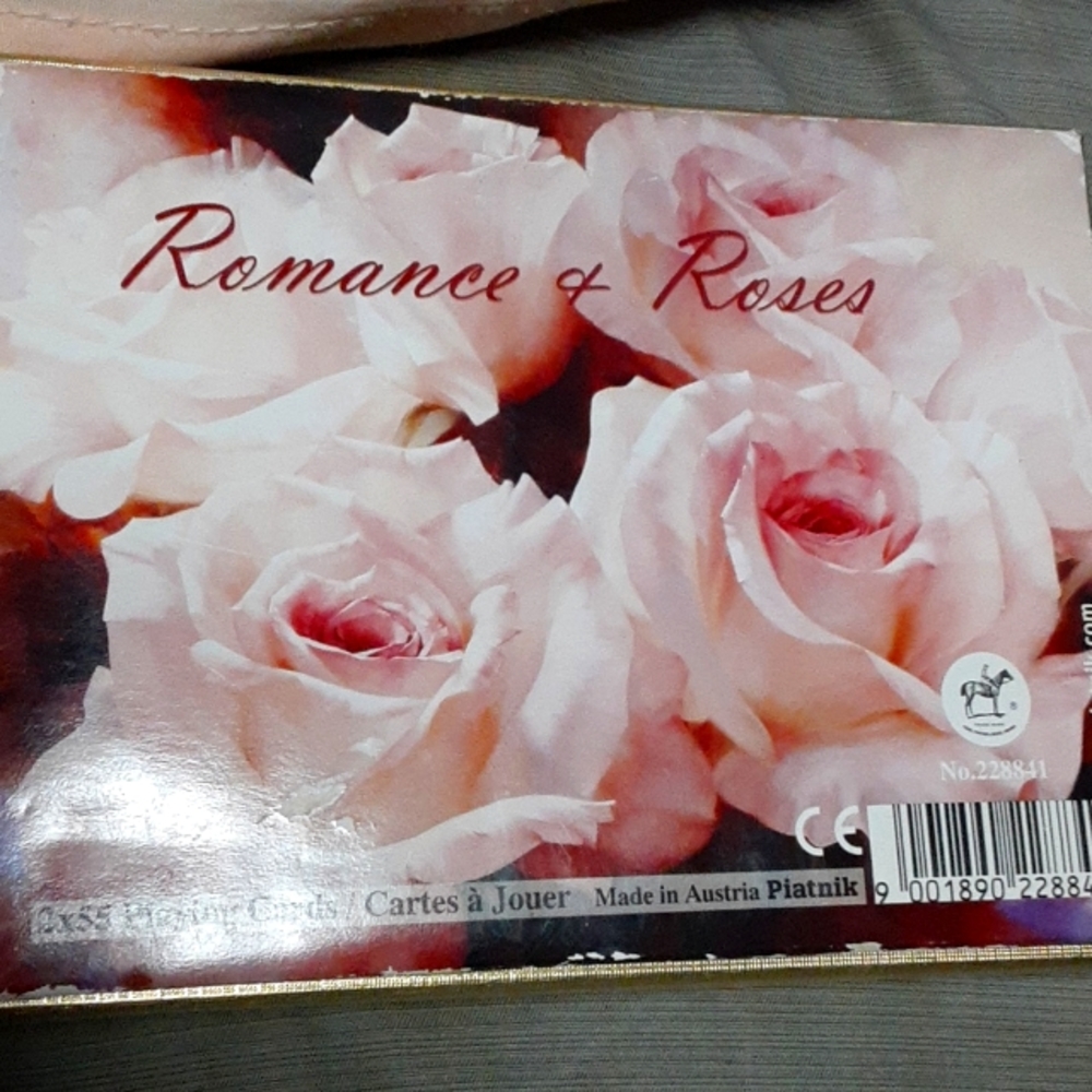Piatnik Romance and Roses Playing Card Set, Used All Accounted For